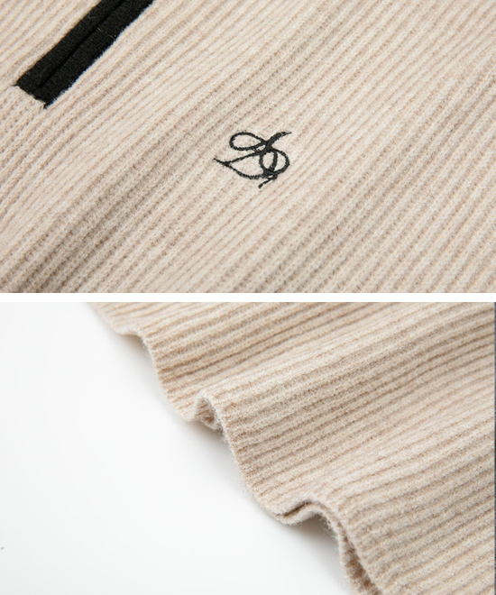 ジップアップセーターワンピース