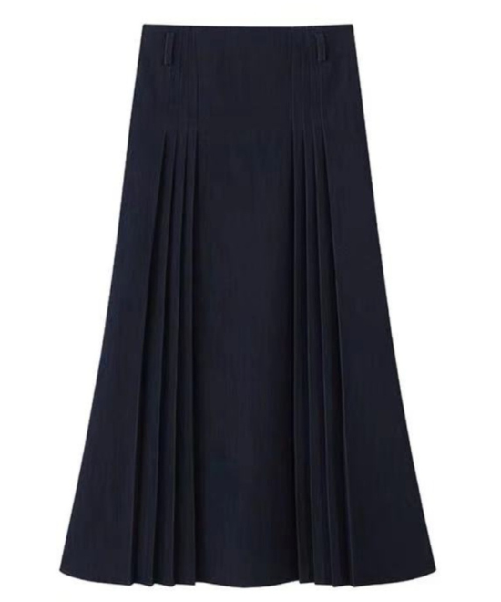 セットアップ対応ドレープデニムスカート