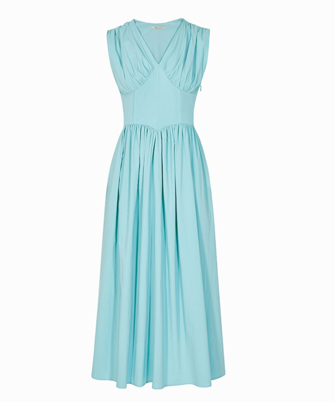 クロスギャザーノースリーブワンピース