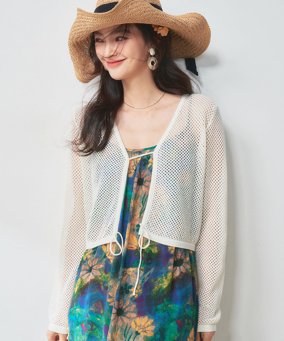 エアリーフラワーキャミワンピース