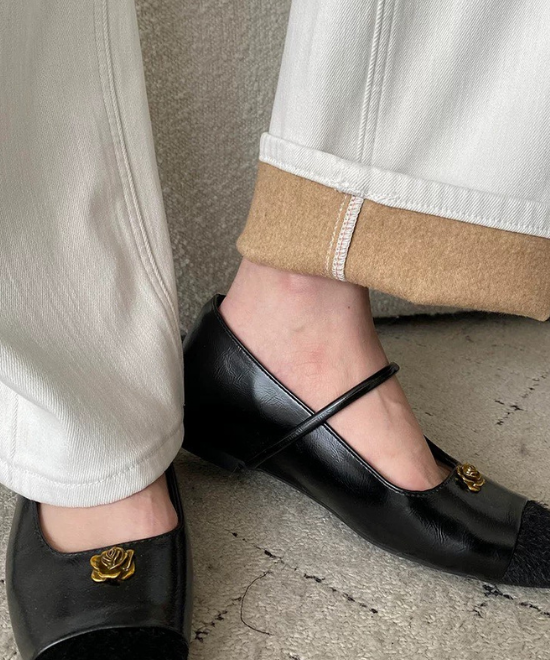 サイドラインハイウエストホワイトデニム