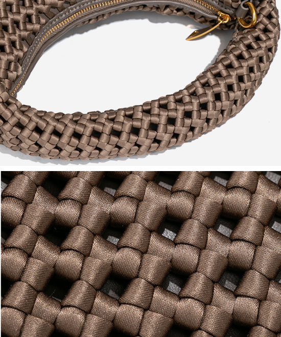 ノットテクスチャーワンショルダークロスバッグ