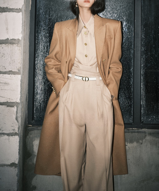 セットアップ対応ツイルテクスチャーシャツ