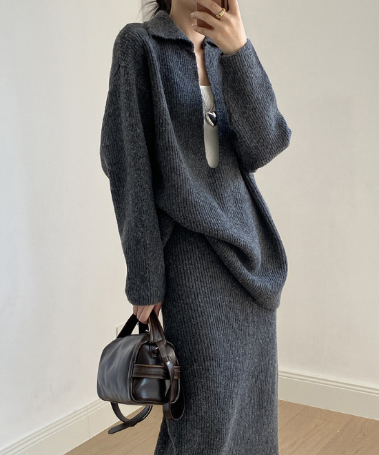 ディープVラペルニットセットアップ – weMALL