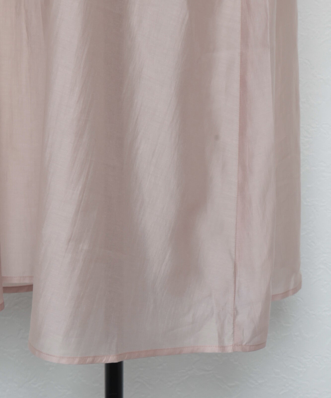 シアーロングワンピース ギャザー チュニック 透け 大人ワンピ SARAN IPUTA