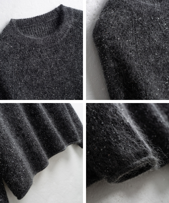 モヘアウールルーズシルエットセーター