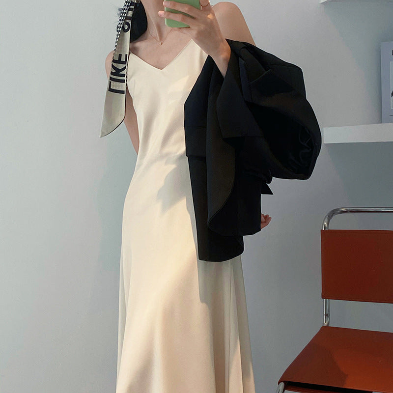 ノースリーブロングワンピース