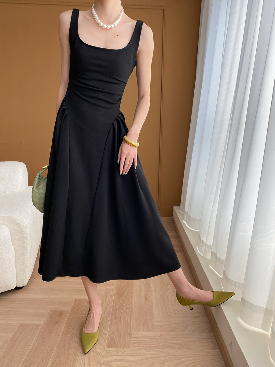 スクエアノースリーブワンピース