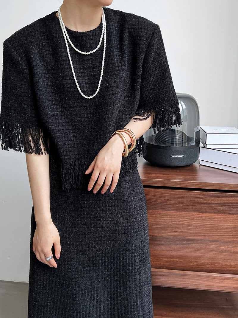 トップス + スカート2 点セットセットアップ