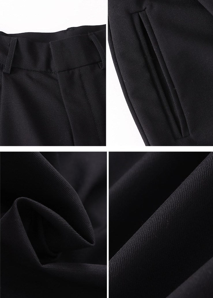 ノーアイロンドレープワイドレッグスーツパンツ