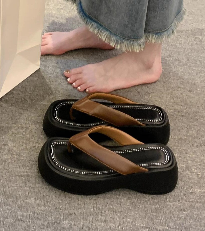 カジュアルビーチ厚底サンダル