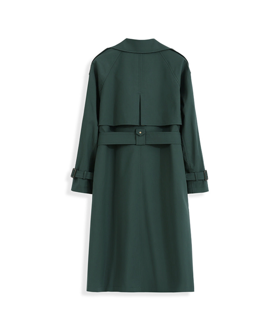ベルト付きダブルトレンチコート
