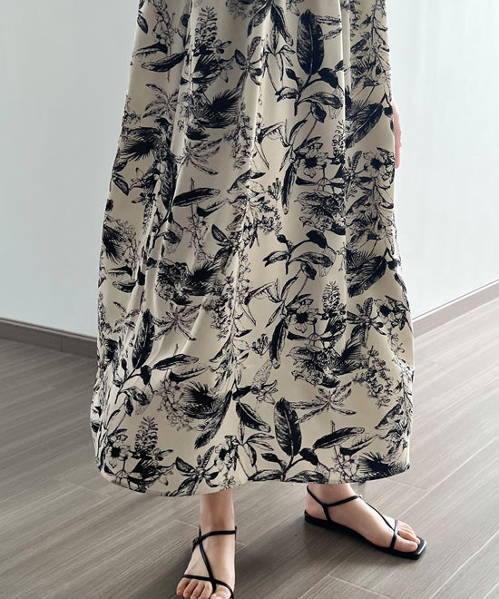 フローラル ロング キャミソール ワンピース 花柄 ロング丈 YANSOO