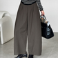 ハイウエストワイドレッグパンツ
