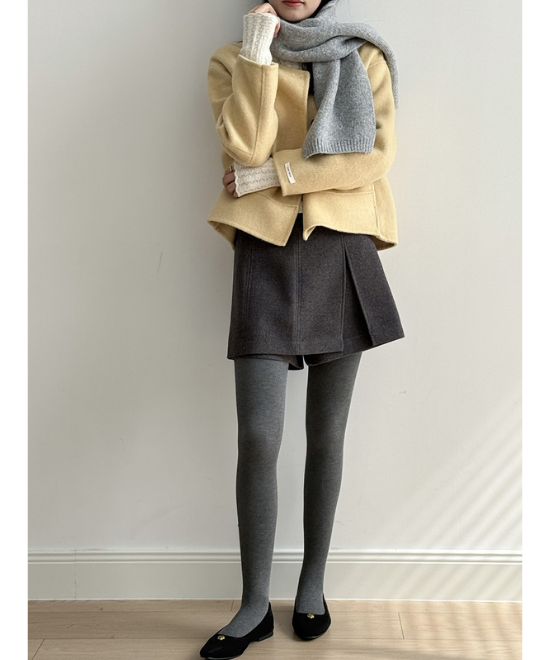 ショートルーズノーカラージャケット