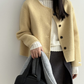 ショートルーズノーカラージャケット