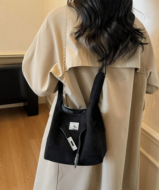 コーデュロイ2WAYバケットバッグ