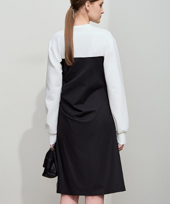 レイヤードスリットワンピース