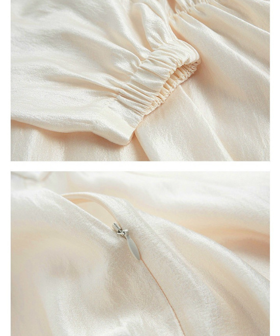 フレンチランタンスリーブワンピース