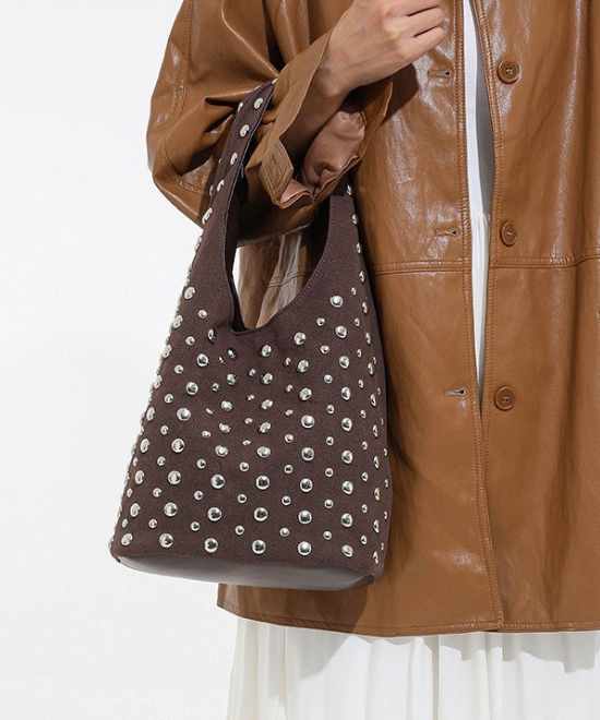 スタッズハンドバッグ