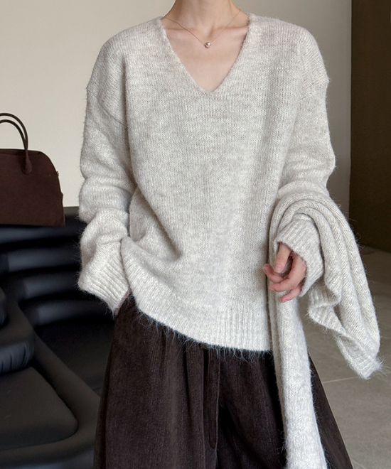 ウールニットトップス＋ショールセット