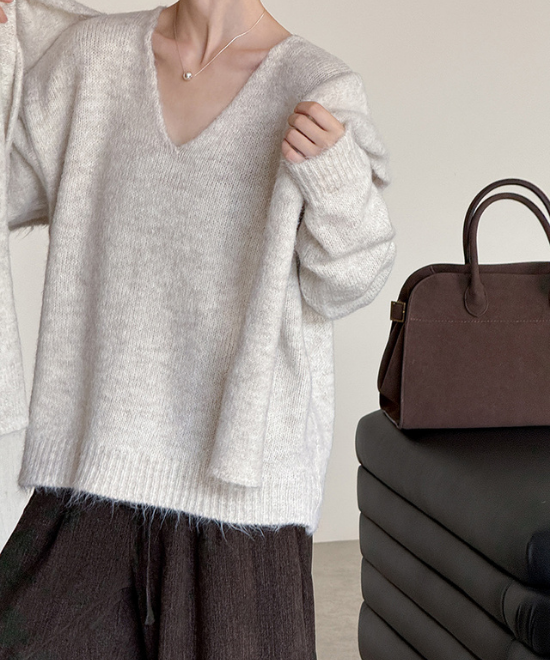 ウールニットトップス＋ショールセット