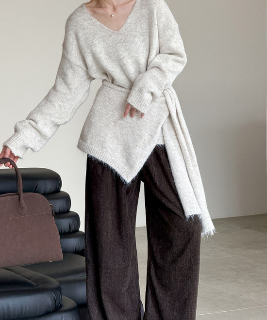 ウールニットトップス＋ショールセット
