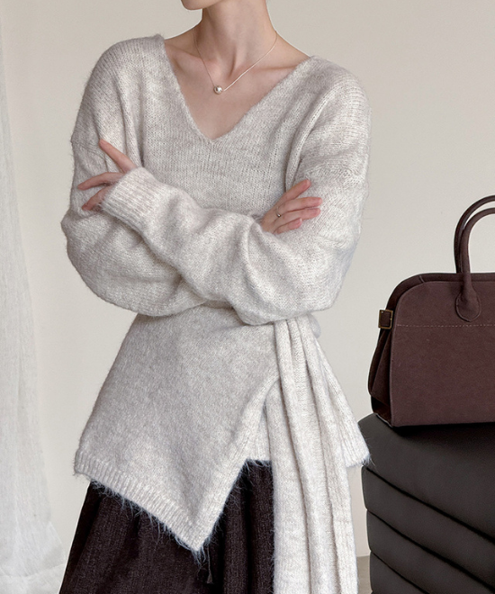 ウールニットトップス＋ショールセット