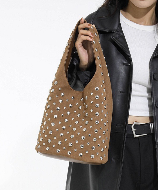 スタッズハンドバッグ