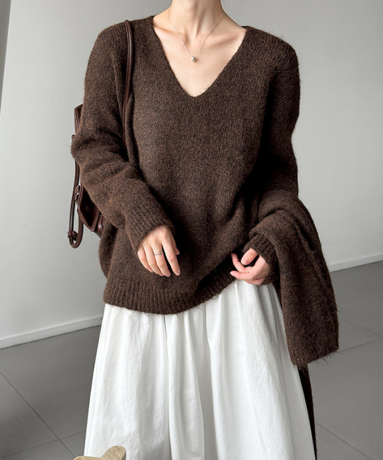 ウールニットトップス＋ショールセット
