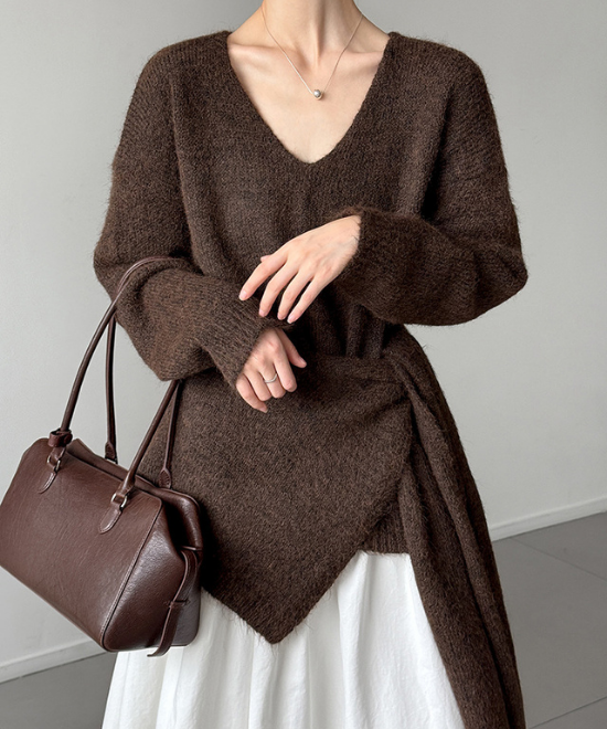 ウールニットトップス＋ショールセット