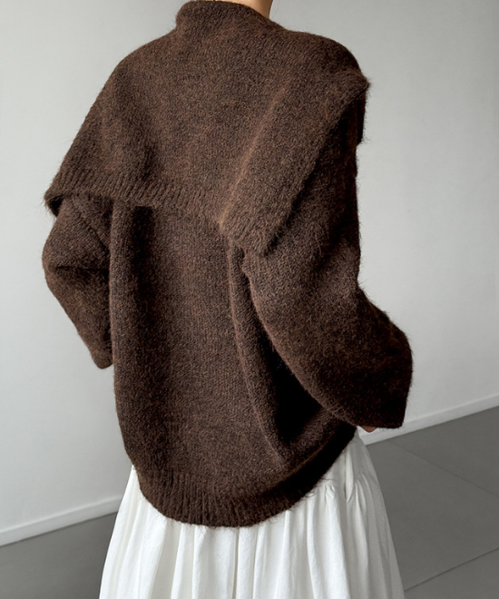 ウールニットトップス＋ショールセット