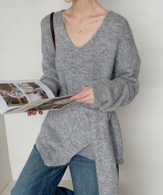 ウールニットトップス＋ショールセット