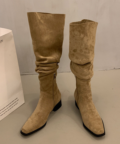 スエードニーハイブーツ