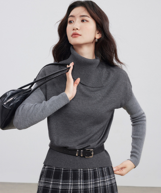 セミタートルネックベスト