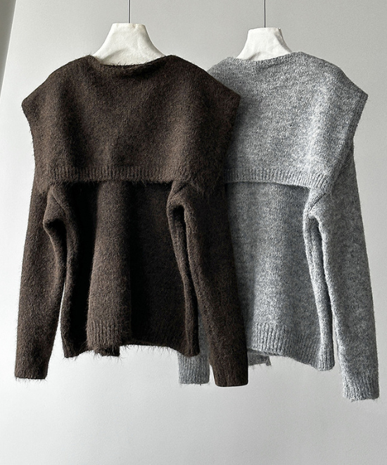 ウールニットトップス＋ショールセット