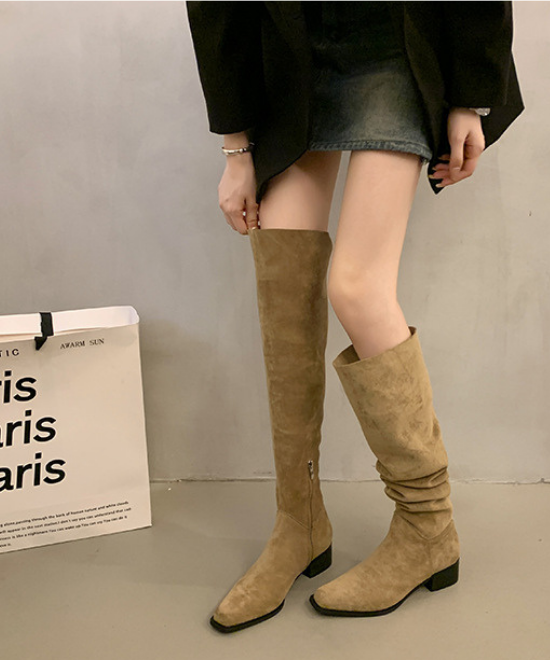 スエードニーハイブーツ