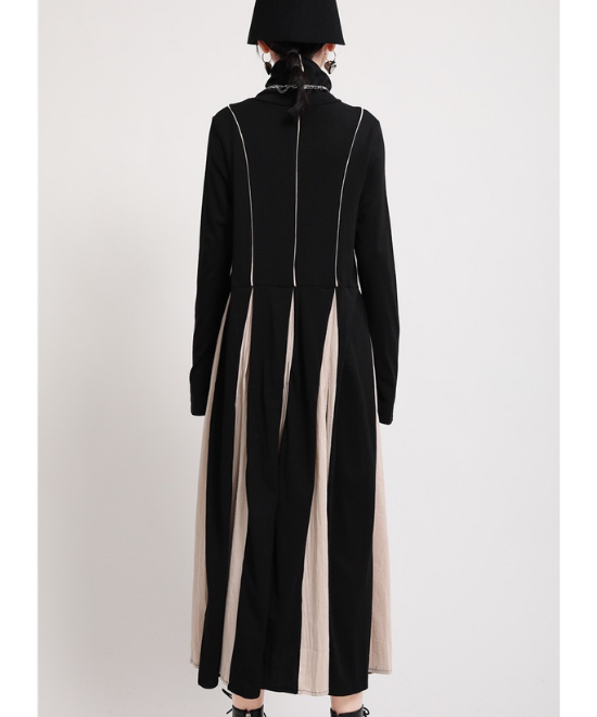 ドッキングプリーツワンピース