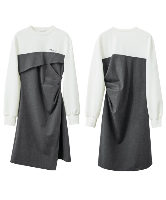 レイヤードスリットワンピース