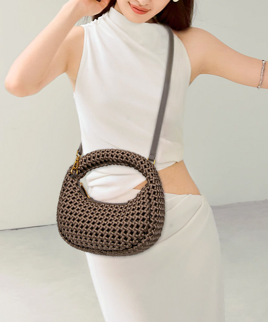 ノットテクスチャーワンショルダークロスバッグ