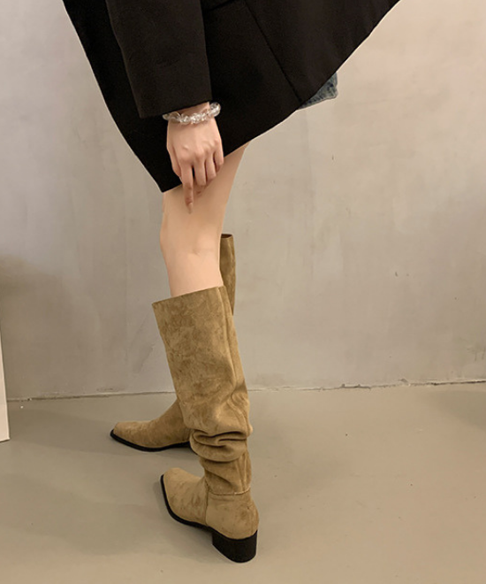 スエードニーハイブーツ