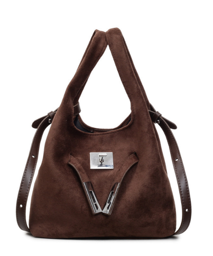 コーデュロイ2WAYバケットバッグ