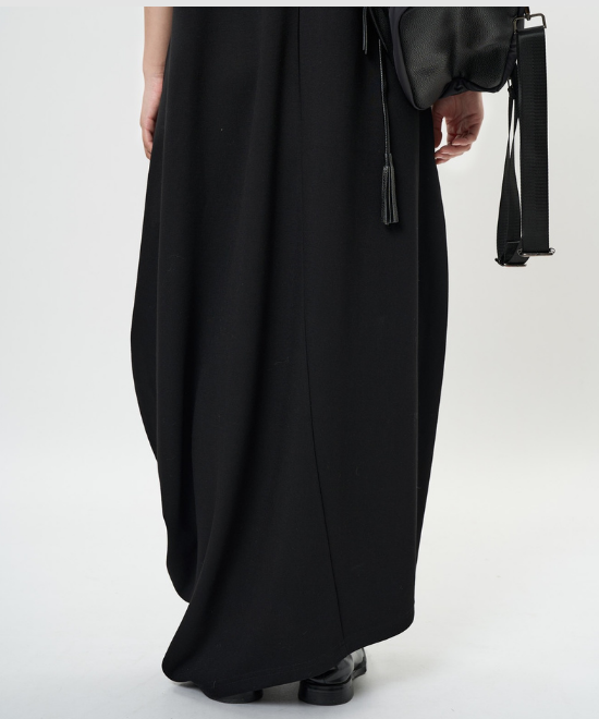 ルーズソフトタッチノースリーブワンピース