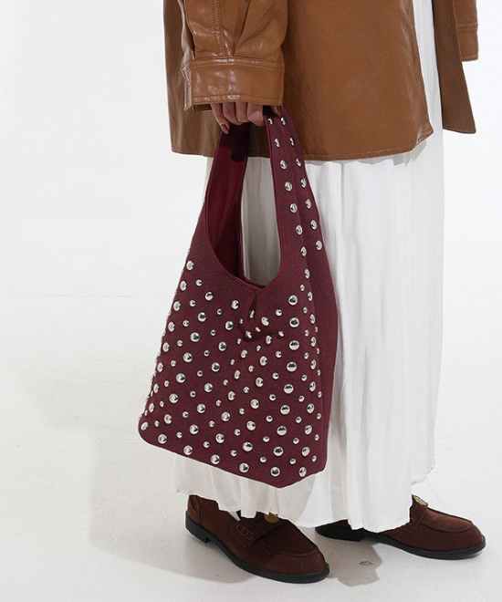 スタッズハンドバッグ