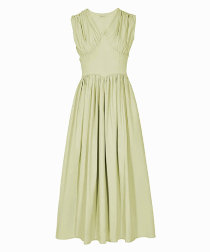 クロスギャザーノースリーブワンピース