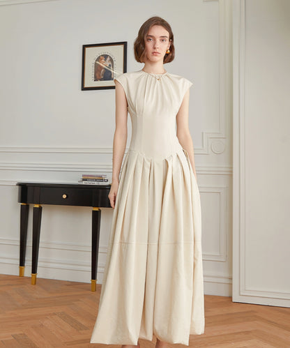 ギャザードレープマキシワンピース