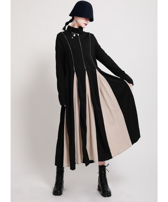 ドッキングプリーツワンピース