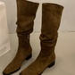 スエードニーハイブーツ