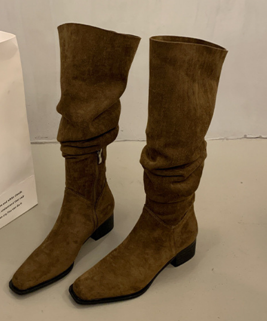 スエードニーハイブーツ