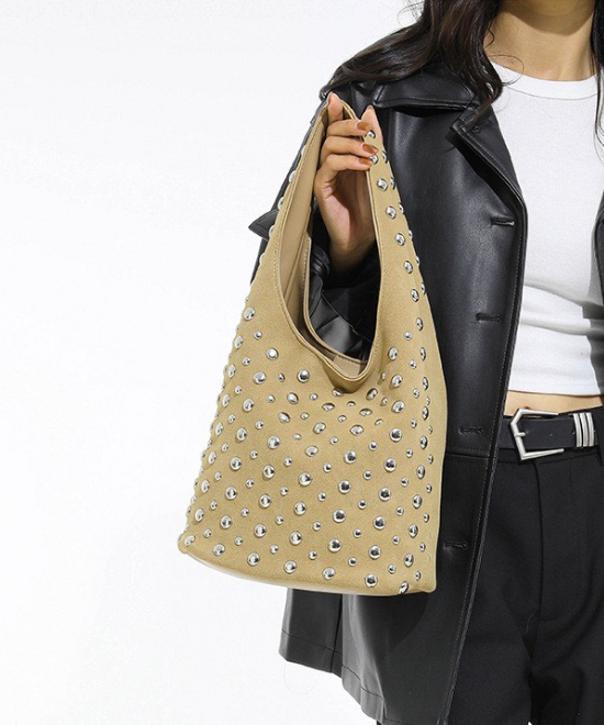 スタッズハンドバッグ